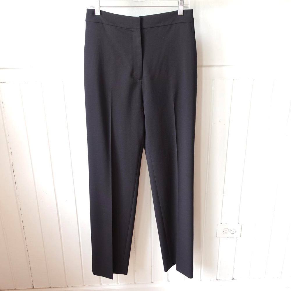 St John Pants Womens 10 Black Dress Trousers Tailored Work Career Office